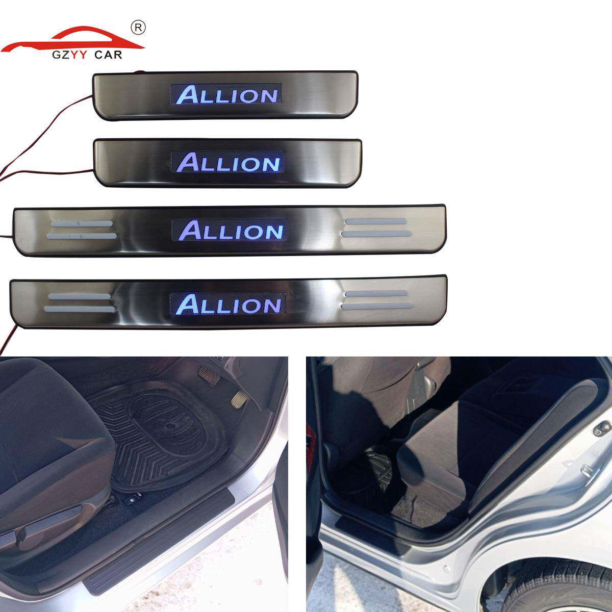 适用于丰田ALLION2008带灯门槛条迎兵踏板改装专用LED冷光踏板