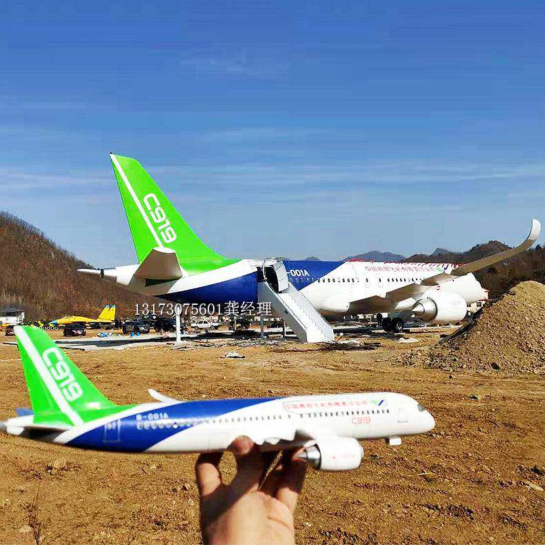 大型户外仿真合金波音737客飞机主题餐厅网红私人飞机民宿模拟舱