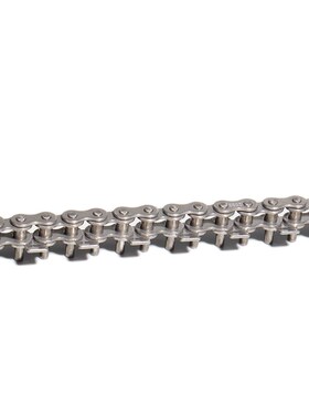 304不锈钢2分25SS/04C 链条带挡板加长销回流/波峰焊链条 25B链条