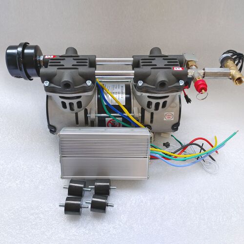 小型直流AGV空压机机器人用低噪静音无油充打气泵24V48V240W360瓦