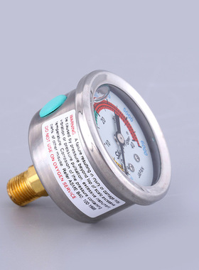 40mpa高压力表30mpa打气机专用配件夜光显示充油勇士气泵通用防震