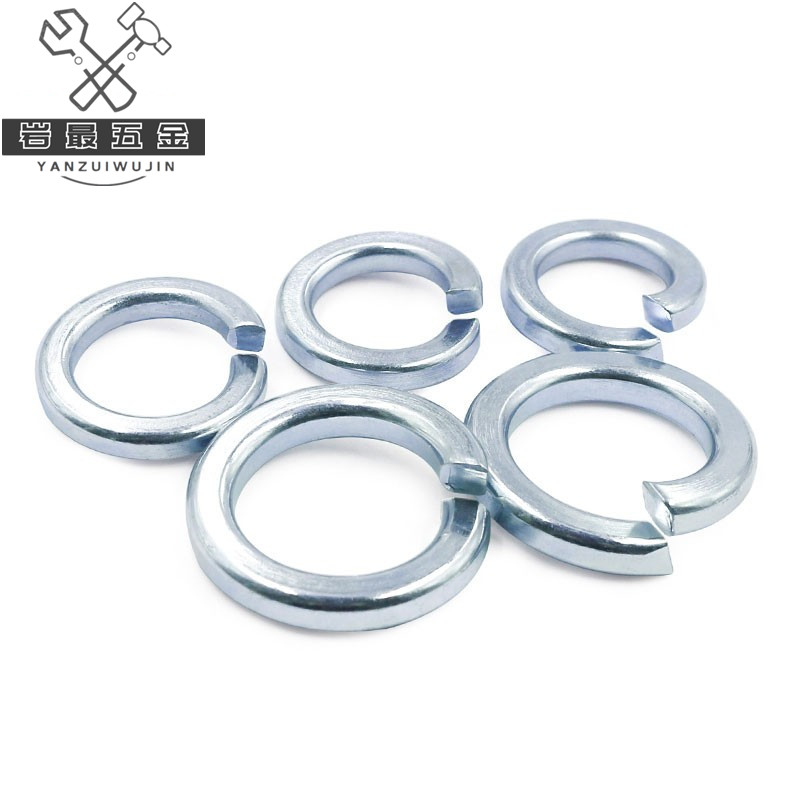 镀锌平垫圈弹垫圈垫片圆形六角螺母M3M4M5M6M8M1K0M12M16M20M24M3