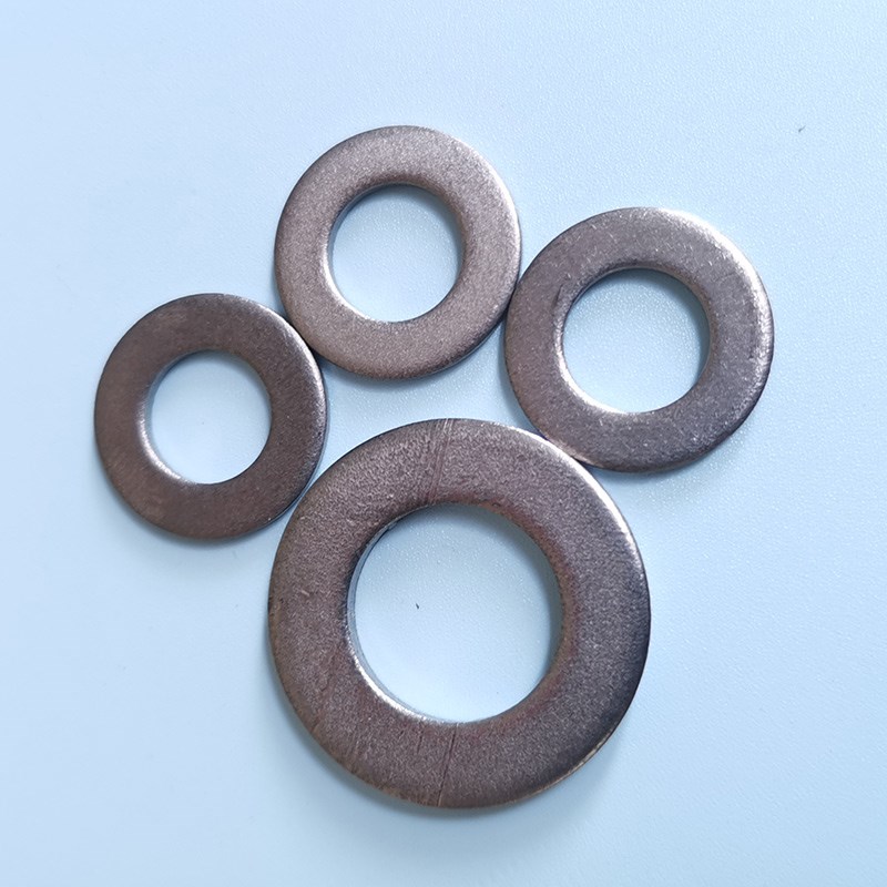 钛合金TA2纯钛垫片M2oM2.5M3M4M5M6M20加大圆形金属螺丝平垫圈大
