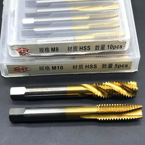 包邮 BEST百斯特镀钛螺尖丝锥 涂层先端丝攻 镀钛螺旋丝锥 M2-M20