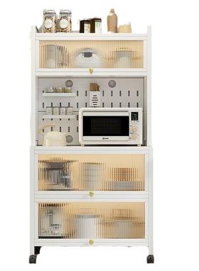 厨房000018置物架多层餐屋边柜出租落地家收纳家柜用客厅多功居能