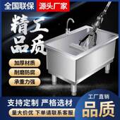 学商不锈钢长拖把池商场校墩用布池家用阳ZKT台方形拖布池清洗水