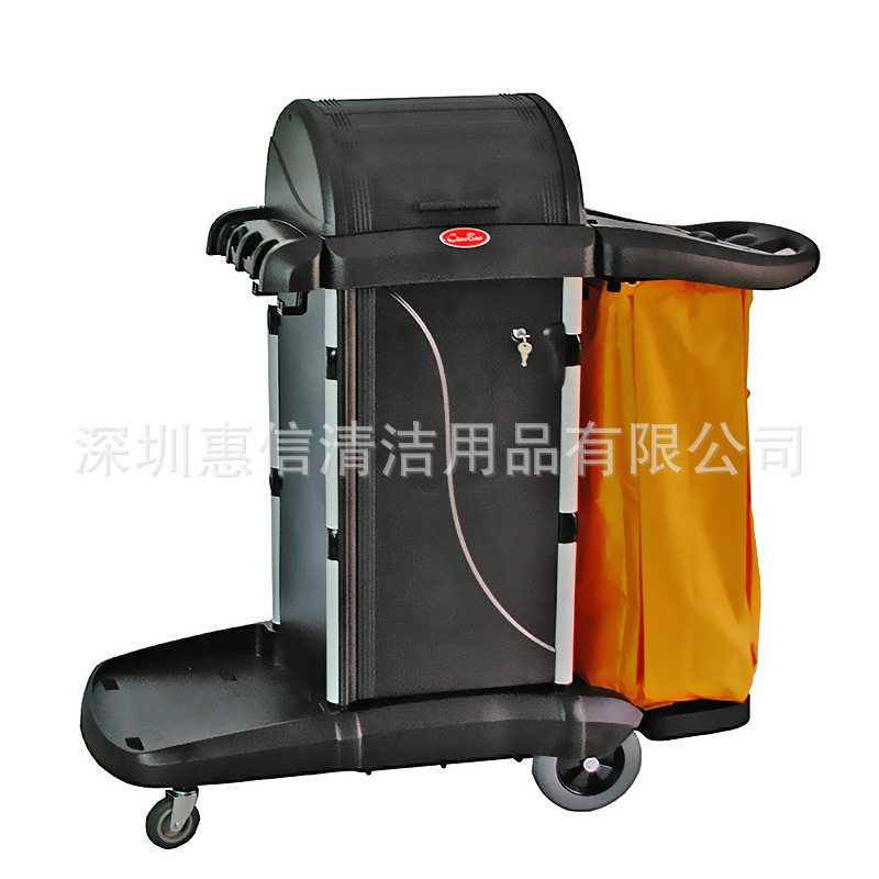 超宝带盖多功能保洁手推车