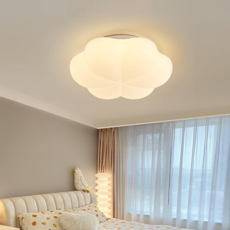 大观园主卧简室灯儿房童灯现46527代约具客厅奶油风灯花朵中山吸