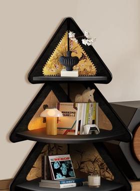 客转角柜诞树落厅地装饰摆件复床古头三角收纳柜墙角夹缝圣置F98T