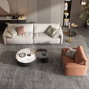 大象耳朵沙发网红baxter小户型意式科技布艺客厅直排懒人沙发