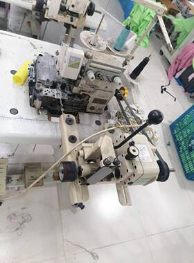 70EX锁边翻猪肠拉筒动打边车自翻VXB0暗线耳仔747翻条机子抽带子