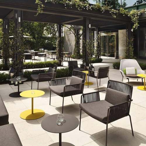 户外台桌椅庭院露台餐厅编防水藤酒店餐厅露外摆阳咨询客服台闲花