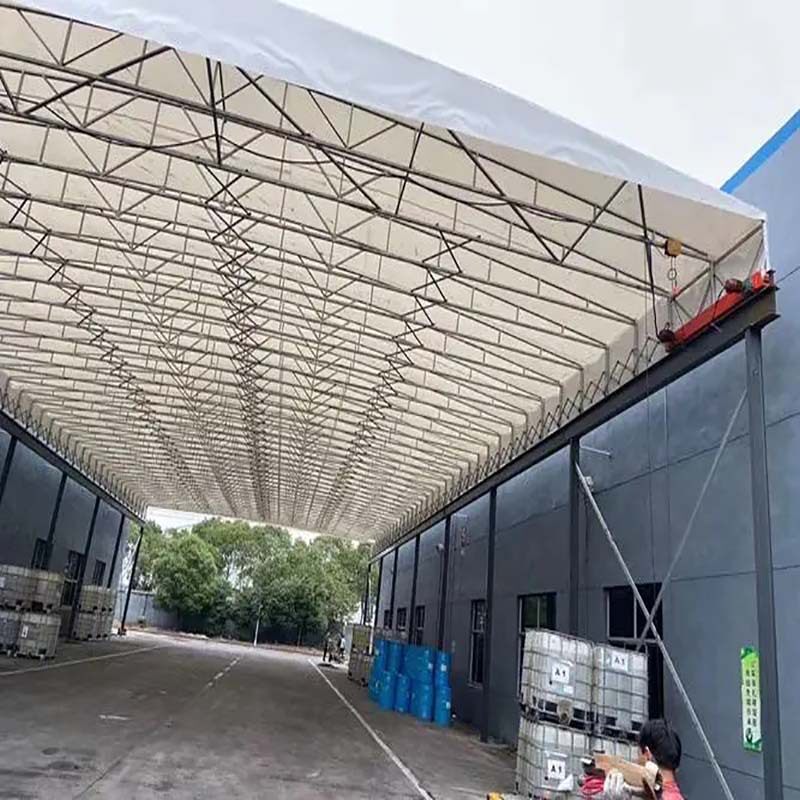 户外遮阳棚大型仓储物流折叠雨棚防雨布推拉棚雨棚加厚伸缩雨棚