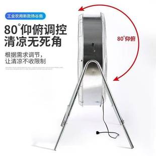 大风量扬谷扇调速工业风扇工厂养殖降温通风机落地农用吹风扇