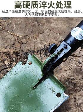 6411工厂Q5E多功能铲伸缩铲户外工兵铲子中国野营车载钢铁锹