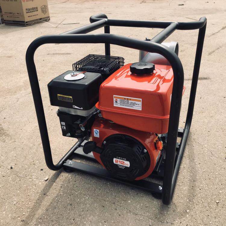 汽油抽水泵图片10F寸汽无品牌/油7抽水泵手抬小型抽水泵3寸3排涝