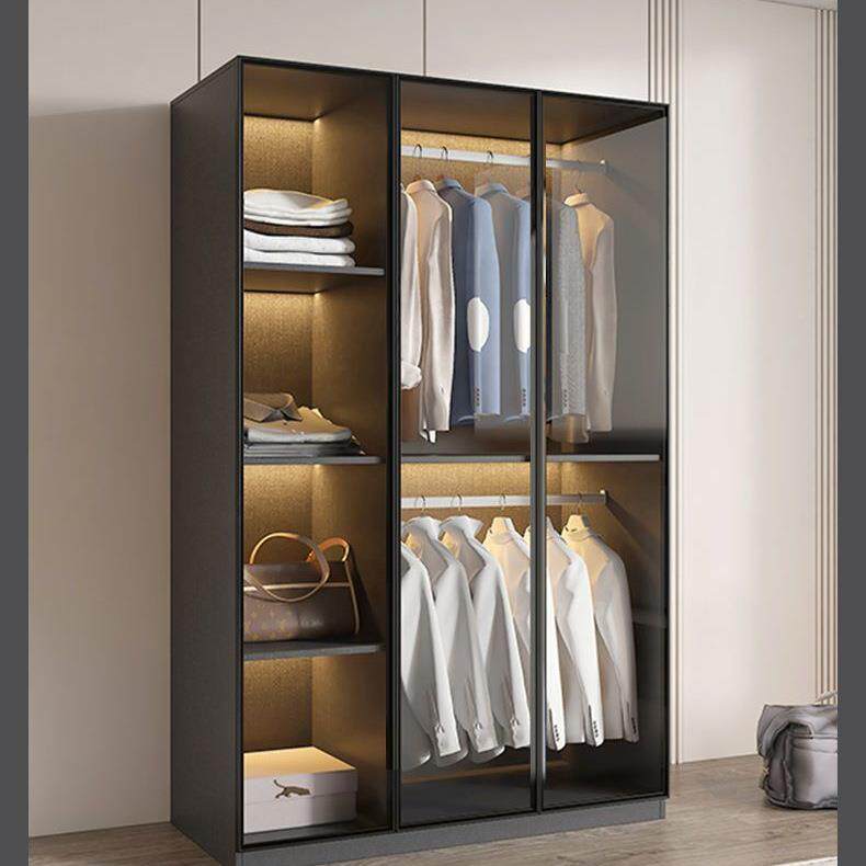 轻衣奢衣15597柜小家用卧安室实木质户型橱现代简约储物柜免装玻