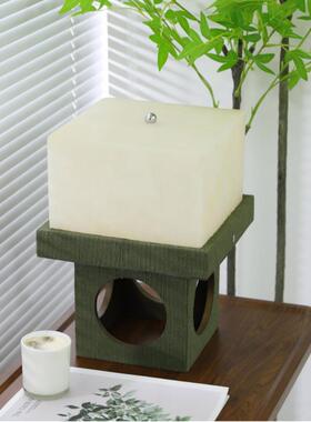 极简设计感天摆然云T634石电三色充柜调节LED灯床头台灯样板间边