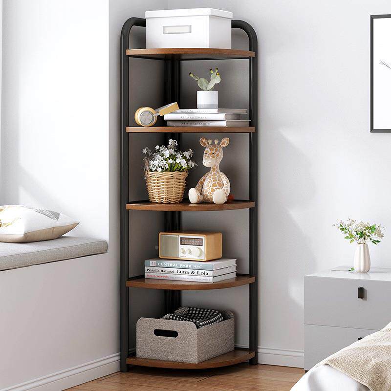 拐角物架卧室墙角三角好看收架角落边角柜置纳客转RSN角书架厅储