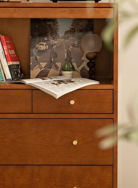 选中古古wyy20241风五斗柜复客厅玻璃展示杂柜电视柜设严计师志储