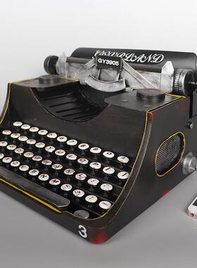 复441古怀旧家装饰品摆件书房摆橱设陈店铺窗列居打字机模型摄影