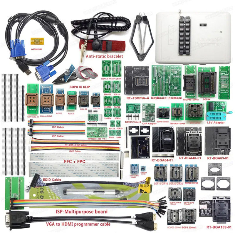 Original RT809H Universal Programmer with 58 adapter IFIX