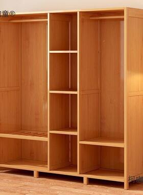 衣柜布艺实木易组装家用卧室出简房柜子经79325型麦太租济保