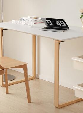 房双人实木办书桌电脑桌家用书桌桌子简约现代学习81832桌白色公