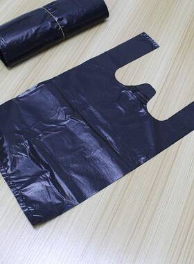 乌袋黑色YJR塑料心袋袋胶手提背式塑料袋圾垃袋