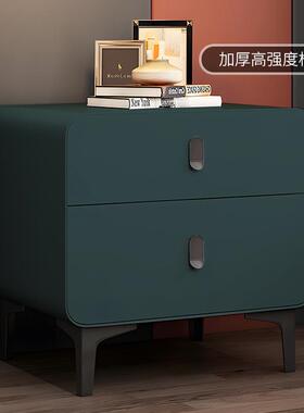 实头柜5轻奢创意木简约现代窄10338边2床02新款小型奶油风收纳柜