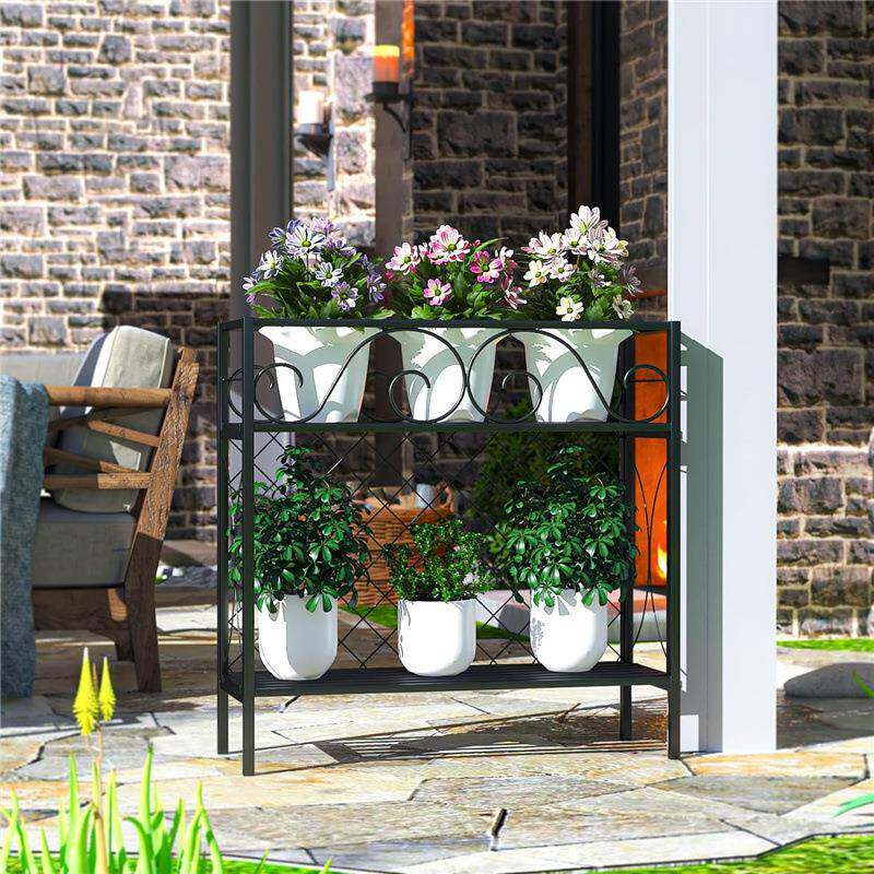 花架爬藤架花户阳盆庭院室外园艺MTS花园攀外爬植台物支架花园床