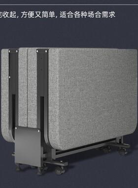 折收叠床人可午小尺01zcd寸轻单便大体重陪护硬板海绵睡乳胶椰棕