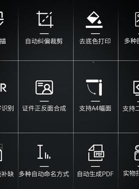 knghun伍高拍仪1300万像素自51920动对焦A4鸿幅i件面文扫描仪高清