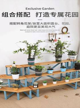 防腐木质花20211012架多层室外地肉花多台盆架子户外阳阶梯式梯落