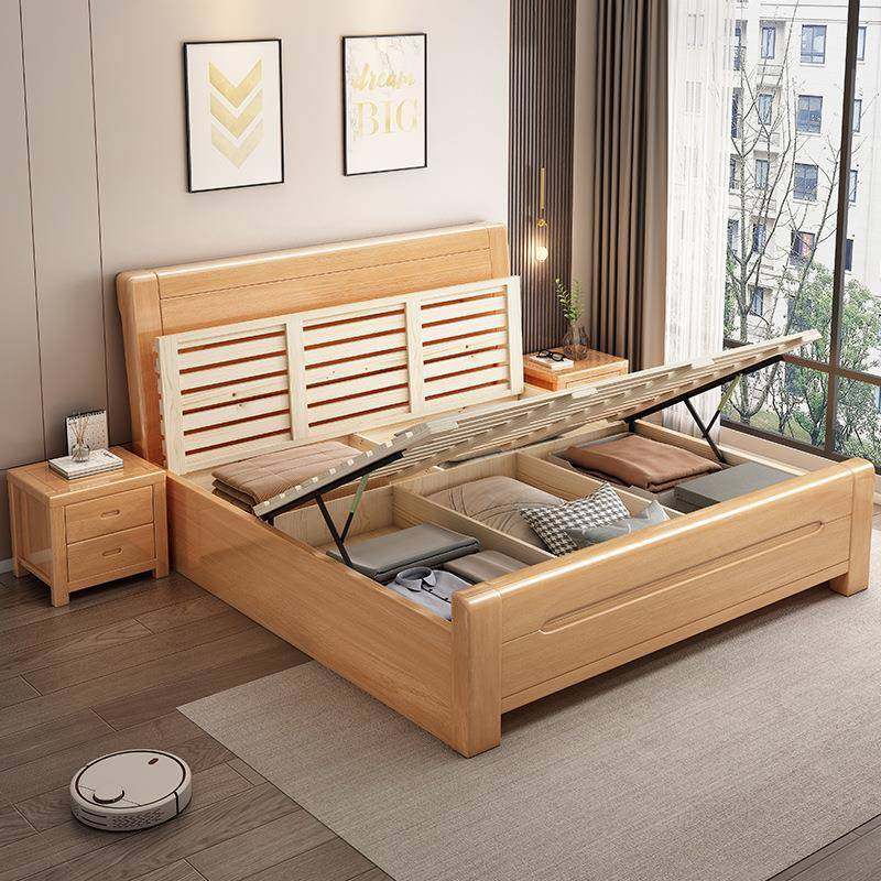 厂原木全实A56#木床家具榉木双人床主卧现代简约小户型式中物储工,畜牧/养殖物资,特种养殖设备,淘宝优惠券,粉丝福利购,淘宝优惠卷