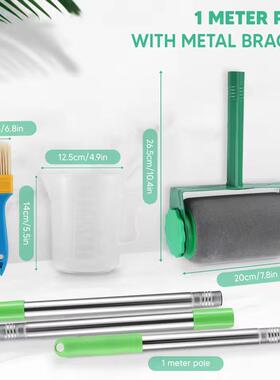 装刷漆工具滚刷多功能油40196漆乳胶漆套墙角修6件筒套死角细补毛