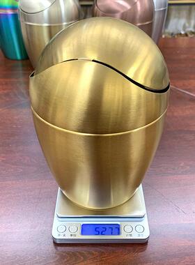 跨境圾新款304不锈钢垃桶型彩色蛋形摇盖式桌cT4PPfmK面迷小你室