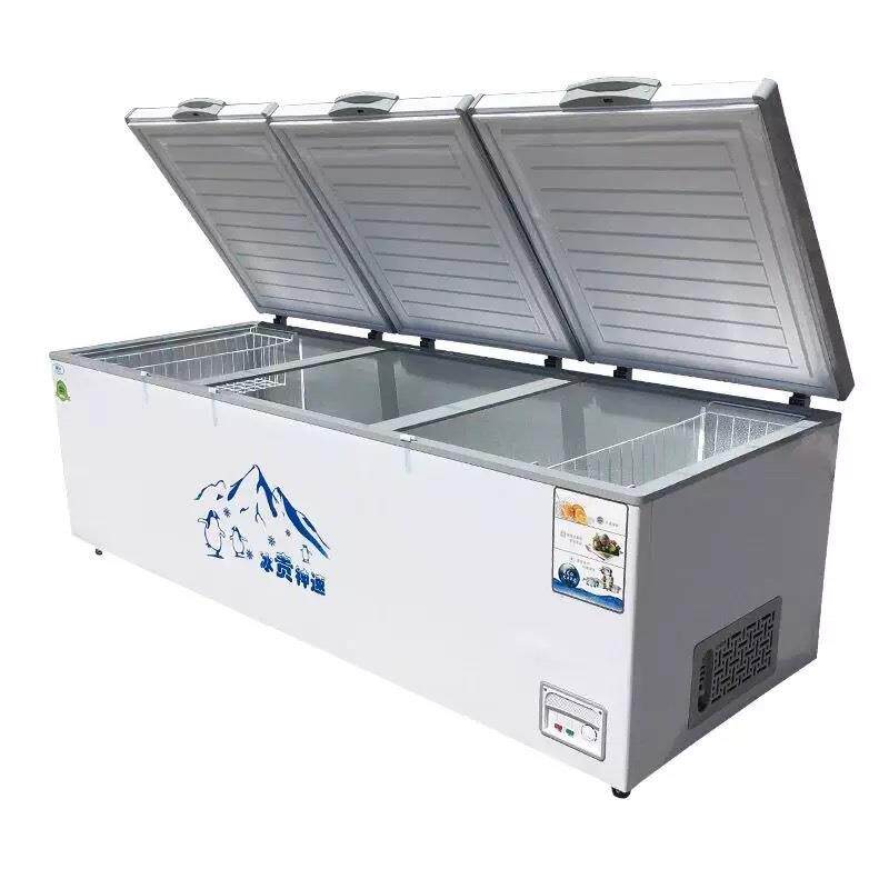 商用柜式冰柜无品牌/大容量冷冰箱双温卧冷藏冷冻用冰箱家商用超市冰柜