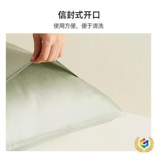 ?P66经D湖雪真丝太枕套单面纯色典简约丝滑桑蚕丝枕头F$ph(h($单