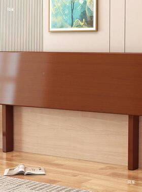 红色实木.头板经济型18双人头1床.5床床头板靠382背板单买新中式