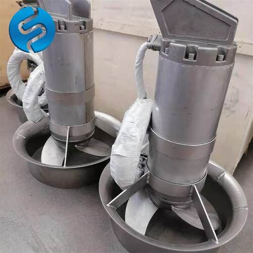 搅拌机4KW轮直径4叶00MM不带导流圈QJ61130B4/6-400/3潜水-980