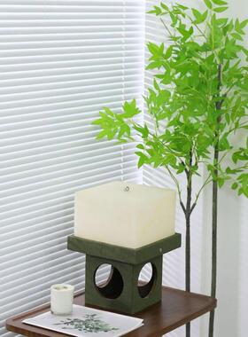 极简设计T634感天然边石电三色调节LED灯床头充柜台云灯样板间几