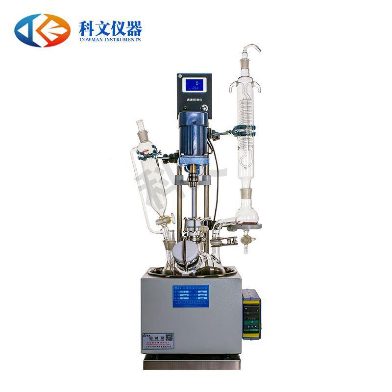 实验室层玻璃反应釜搅拌电加热反璃应器5L-120196179单0厂0L玻反