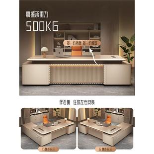 153室代桌桌椅家具奢 办公轻现总裁桌大班台老板主管组合办公LBZ