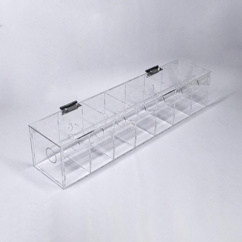 星期标签5间0*40OCM配分盒透明亚克力材质时条方形一周盒效期贴子