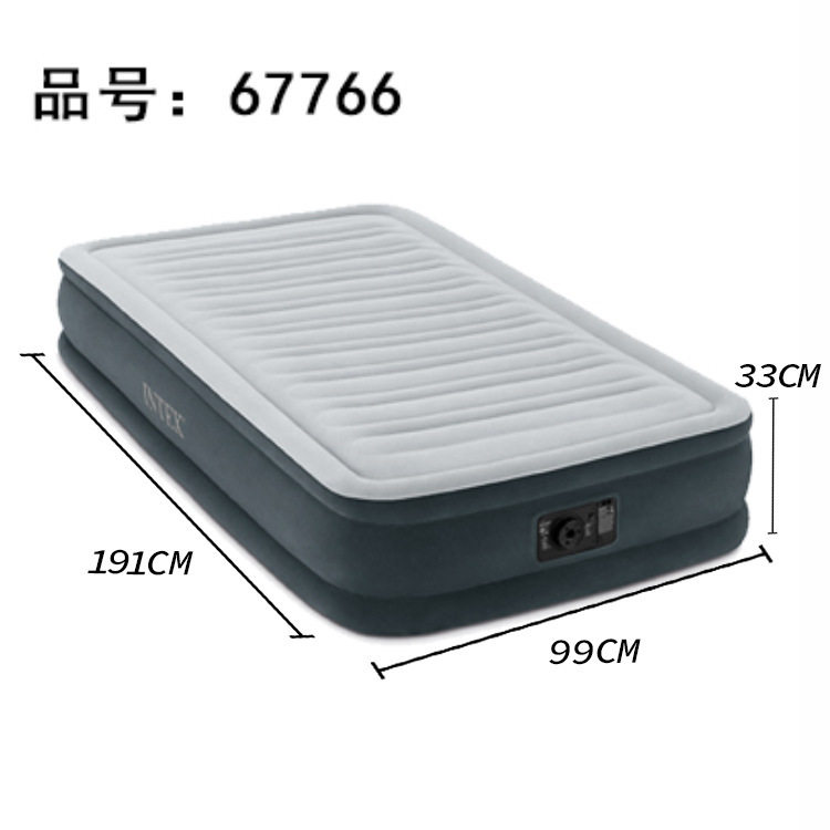 intex 67766充气床垫双人家用单人加厚双层简易床冲气垫子气垫床