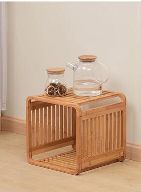 2I床落头柜物层架置简易风飘窗收F76T68T5纳物柜子多层家用床边地