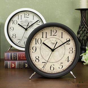 客厅钟表摆式座钟件美台式复古创意家用桌面F96SSM9J摆时钟放电视