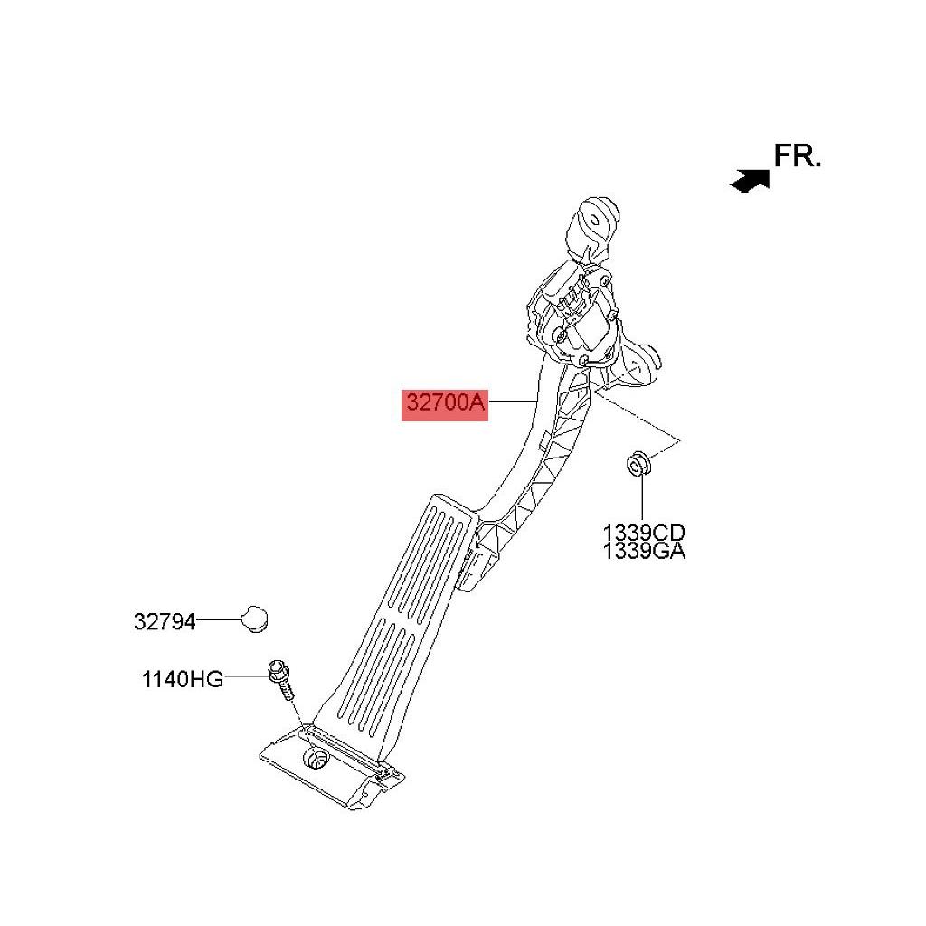 适用于2011款索纳塔油门踏板总成327004Q110