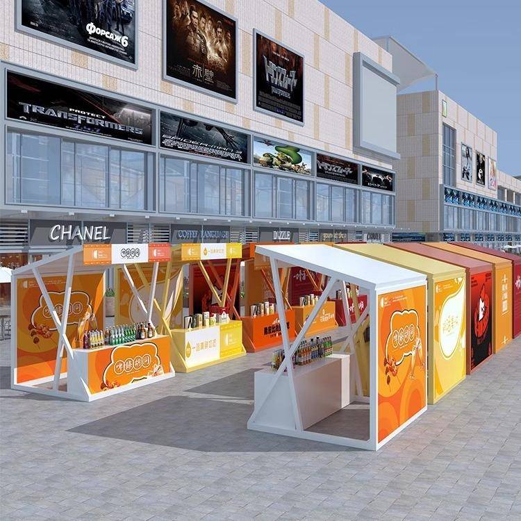 户外商场活动促销货架集市摊位展示架夜市美食节小吃摆摊架子便携